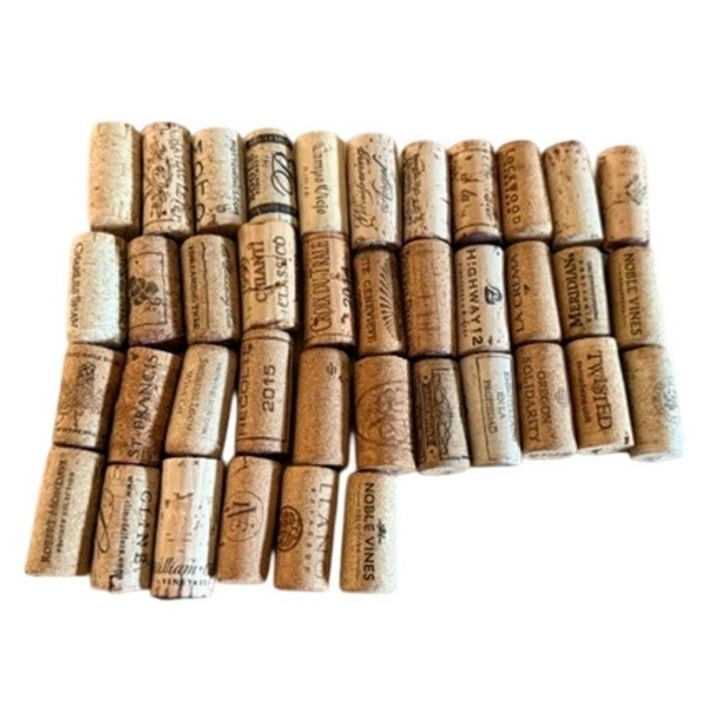 Wine Cork Lot 39 Assorted Vineyard Natural Corks Crafts Decor